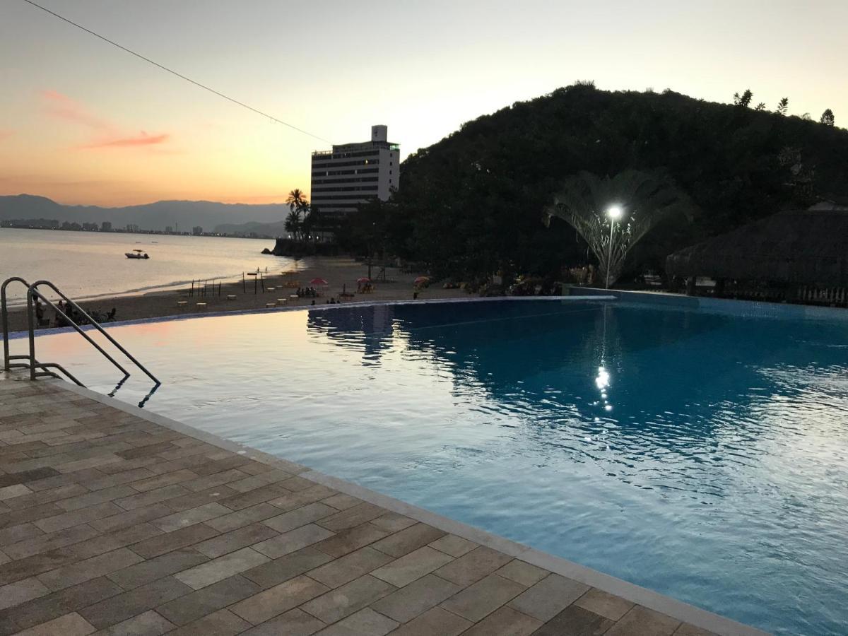Apartamento Pe Na Areia Frente Para O Mar E Piscina Na Prainha Caraguatatuba Buitenkant foto