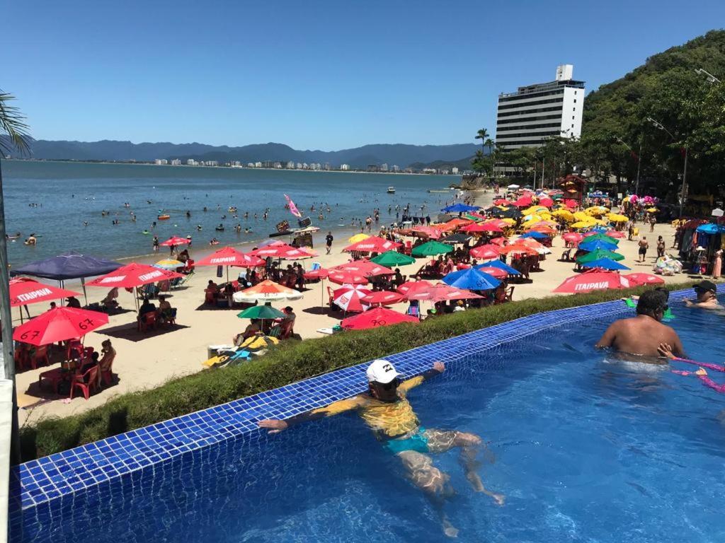 Apartamento Pe Na Areia Frente Para O Mar E Piscina Na Prainha Caraguatatuba Buitenkant foto